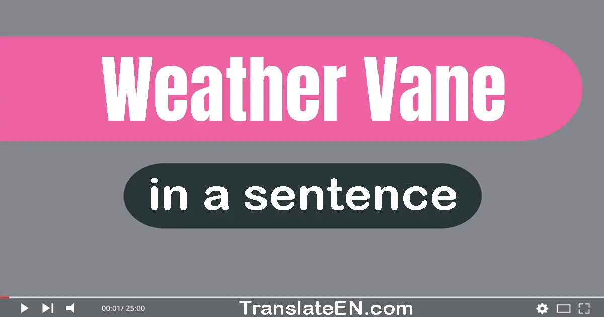 Weather Vane in a sentence