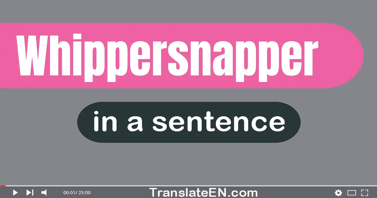 Whippersnapper in a sentence