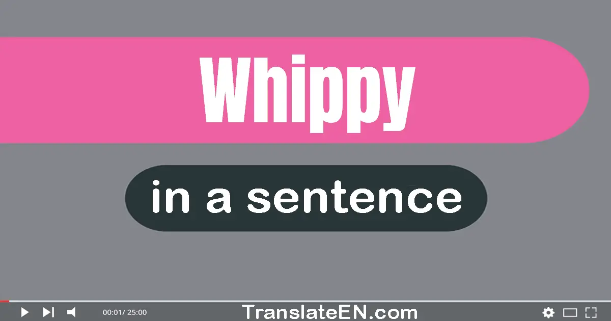 Whippy in a sentence