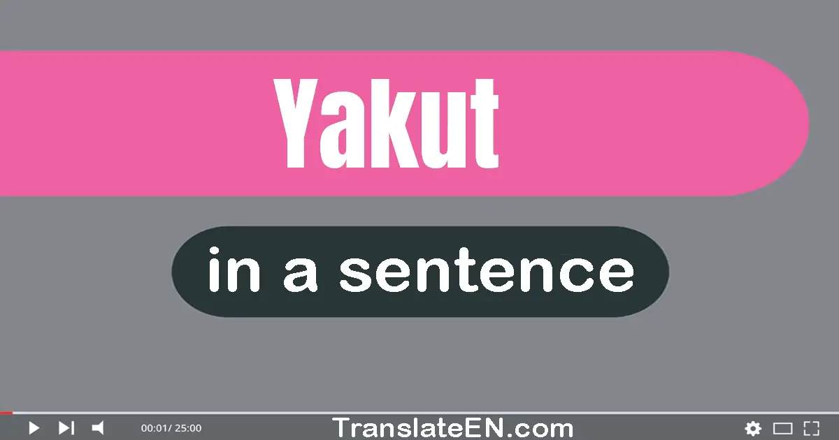 Yakut in a sentence