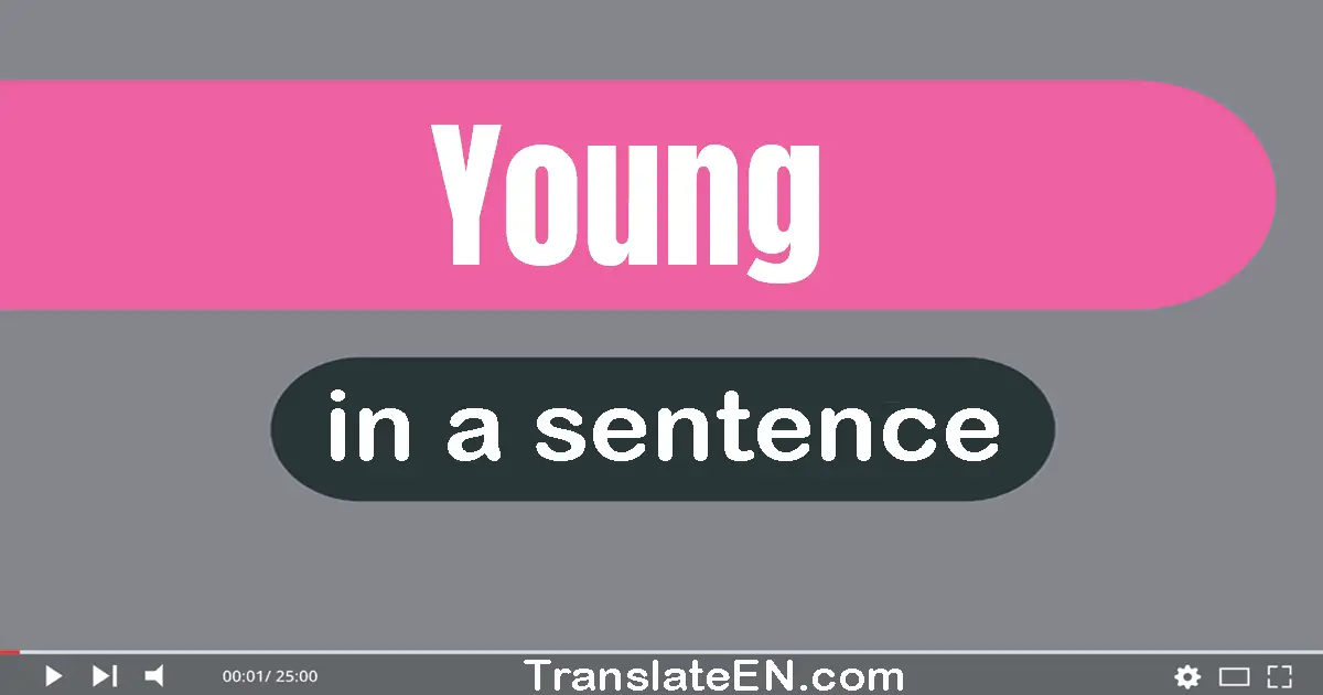 Young in a sentence