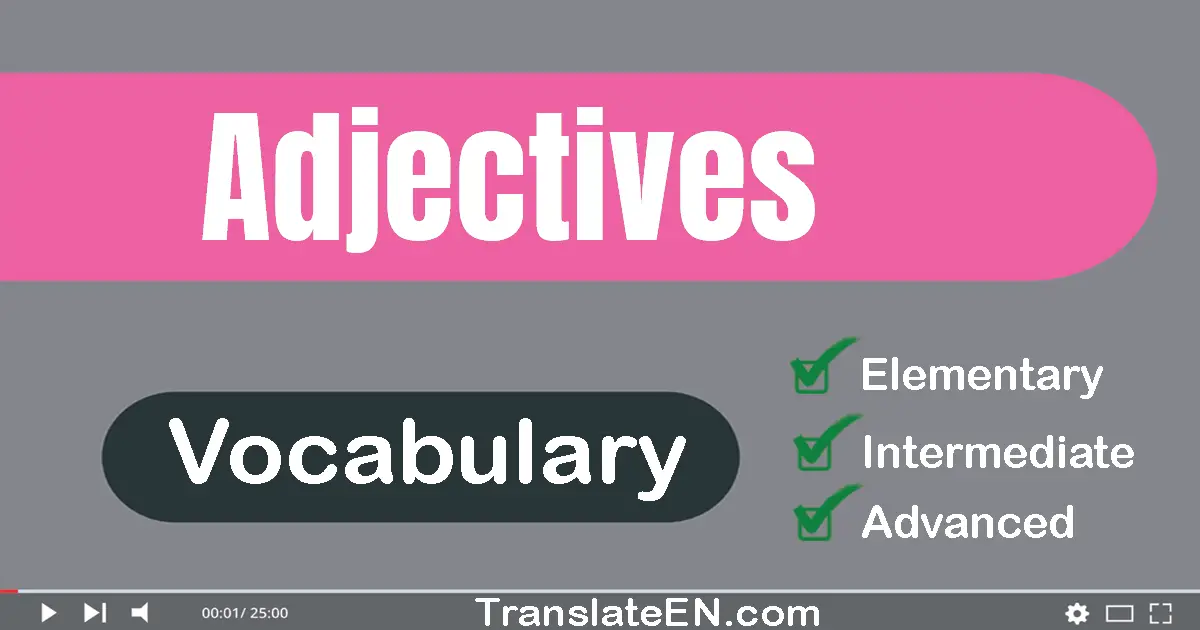 Adjectives