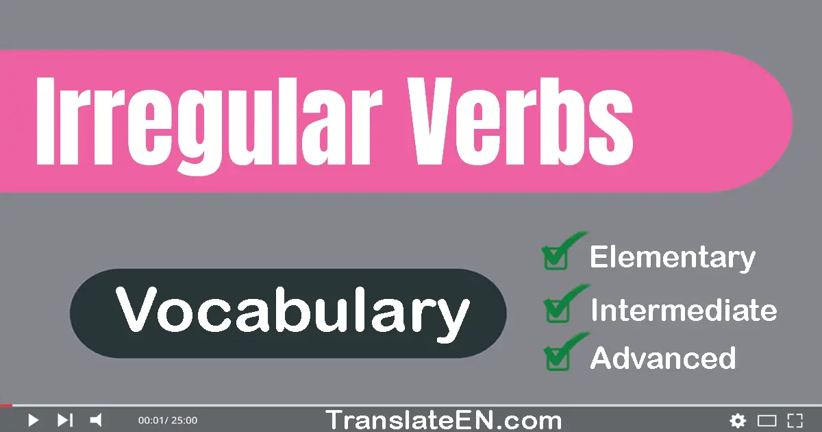 Irregular Verbs