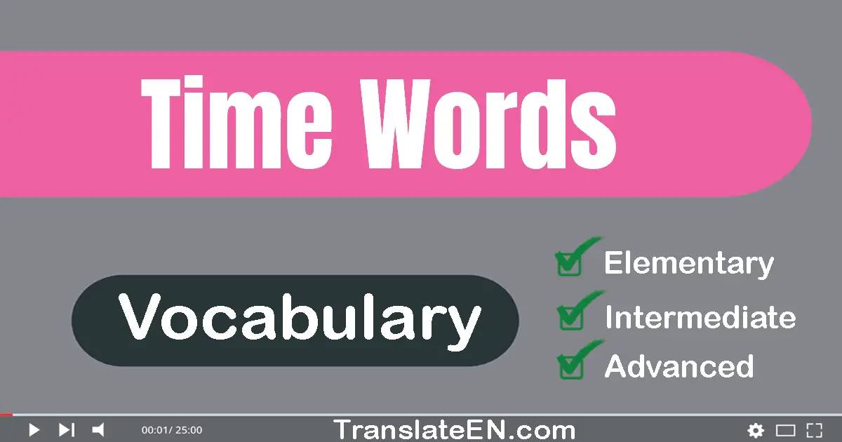 Time Words