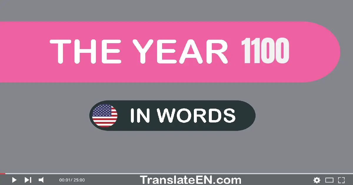 1100 in Words - Write 1100 in Words